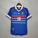 Jersey Retro Francia  Local 1998 dorsal Zidane
