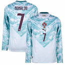 Jersey Portugal Visitante 2026 manga larga dorsal Ronaldo Version Jugador